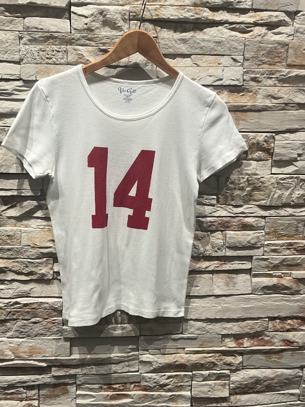 Brandy Melville White 14 Tee Size S